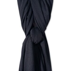 Womens Black Scarf Lightweight Wrap Shawl Whimsygoth Goth Fashion Accessory